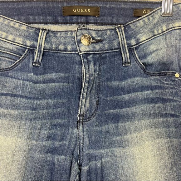 Guess curvy X jeans denim soft stretchy cute black logo on the back y2k cute - Picture 2 of 9